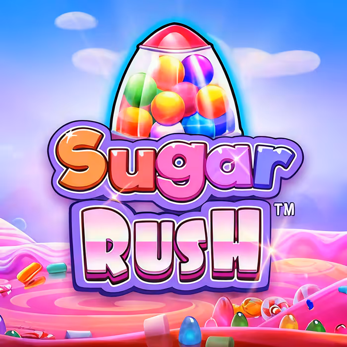 Sugar Rush slot featuring sweet treats and cluster pays mechanism