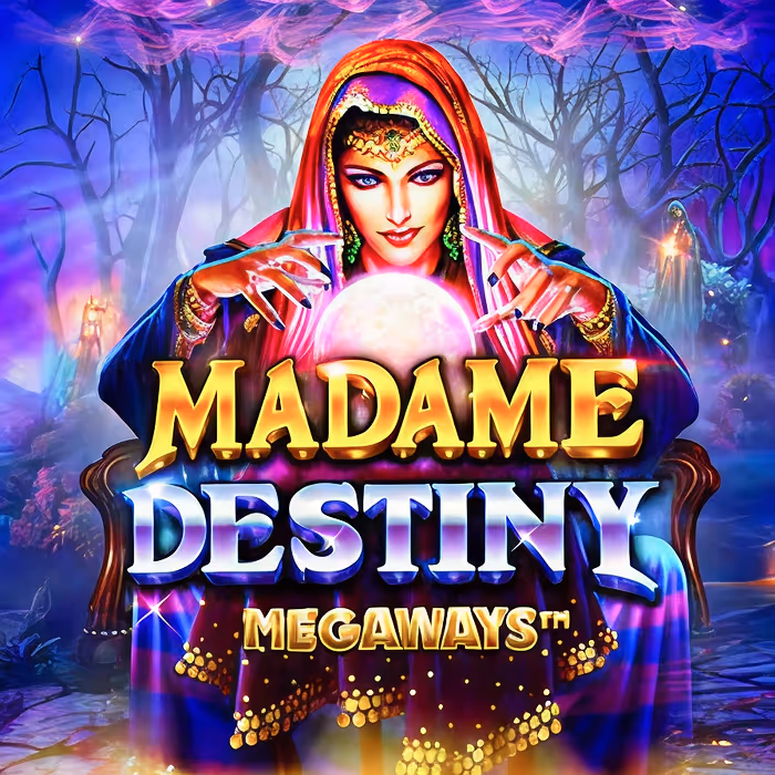 Madame Destiny slot with mystical fortune teller theme and jackpots